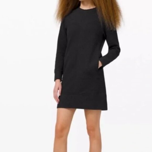 Lululemon On Repeat Dress w/ Detachable Snood Retail $148 Black - Picture 3 of 17